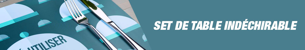 Set de table indechirable