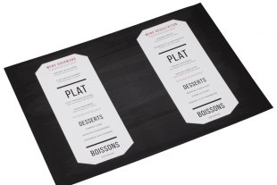 Menu dépliant