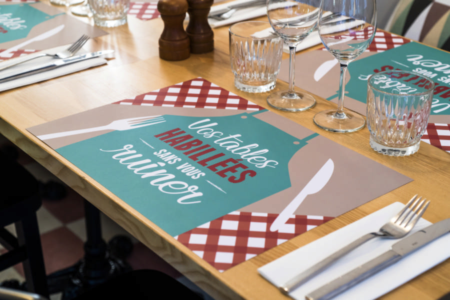 Set de table personnalisé en papier pour restaurant | Printbox