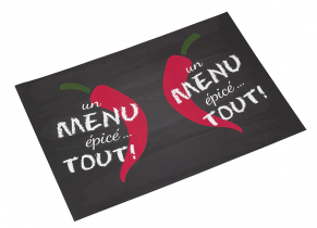 Menu dépliant